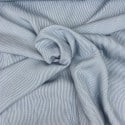 Tissu Viscose Lignée Bleu et Blanc x 10cm