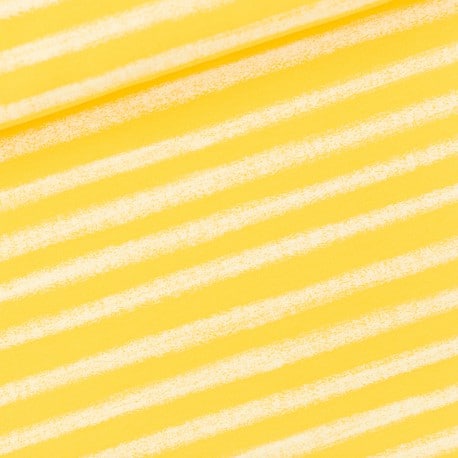 Jersey French Terry Chalk Stripes Jaune See You At Six x10cm