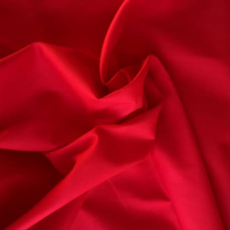 Tissu coton uni rouge x10cm