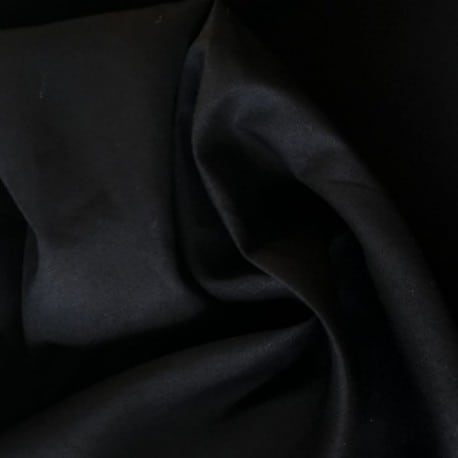 Tissu coton uni Noir x10cm