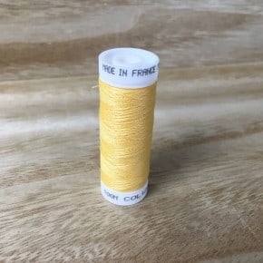 Fil à coudre Made in France polyester Jaune Soleil100m