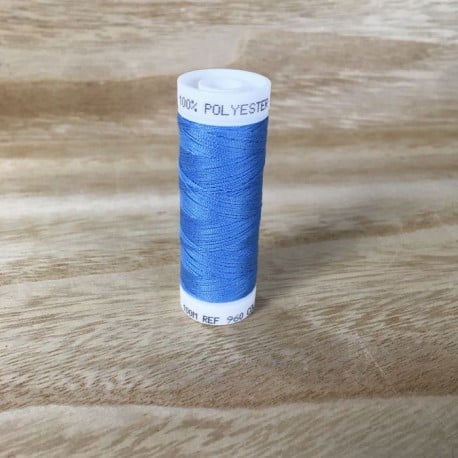 Fil à coudre Made in France polyester Indigo 100m