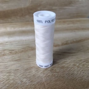 Fil à coudre Made in France polyester Ecru 100m