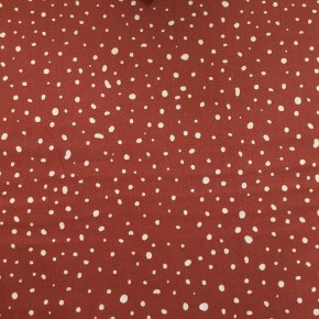 Popeline Coton Bio Dots Terra Cotta x10cm