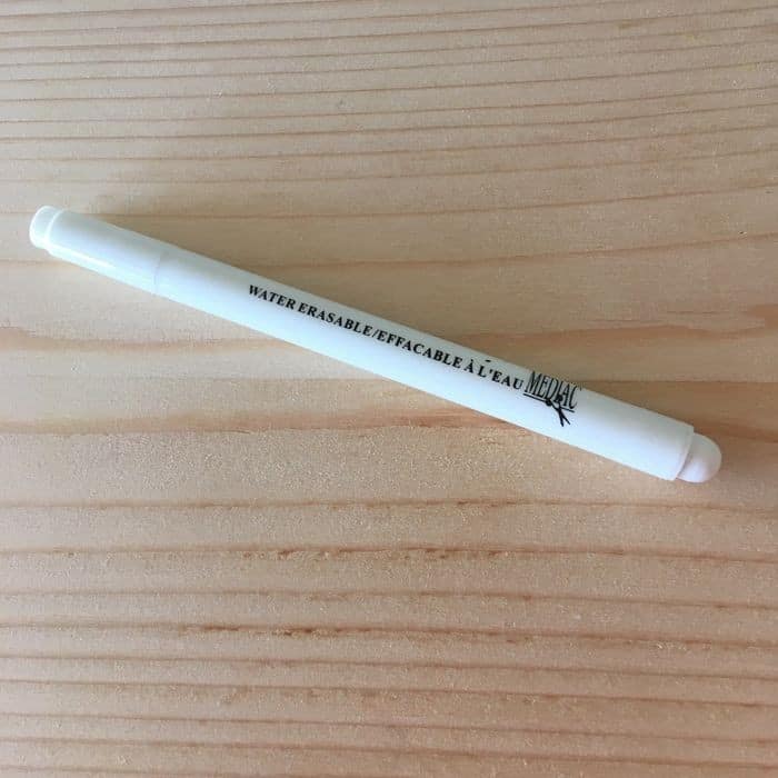 Crayon marqueur, effaçable à l'eau