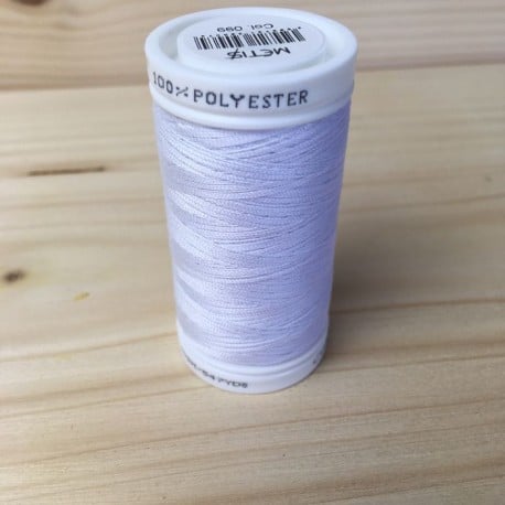 Fil à coudre Made in France polyester Blanc 500m