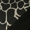Tissu Viscose Noir Impression Flaque x10cm