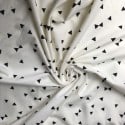 Jersey Coton Blanc Triangle  x10cm