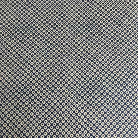 Tissu Japonais Shibori Indigo Coton x10cm