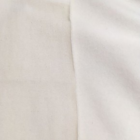 Tissu Molleton de coton Bio écru x10cm