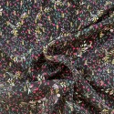 Tissu Viscose Amélie Lurex Noir x10cm
