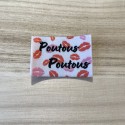 Etiquette à coudre Poutous Poutous