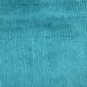Tissu Velours Cotelé coton Bleu Canard x10cm