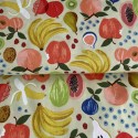 Tissu Coton Orchard Stand de Fruits x10cm