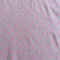Tissu Voile de Coton Plumetis Fluo Rose x10cm