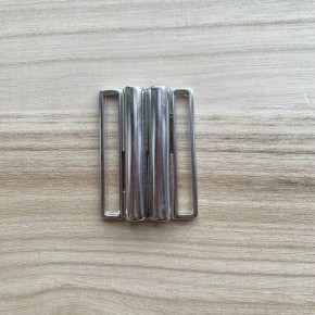 Boucle de ceinture en métal argenté 4cm