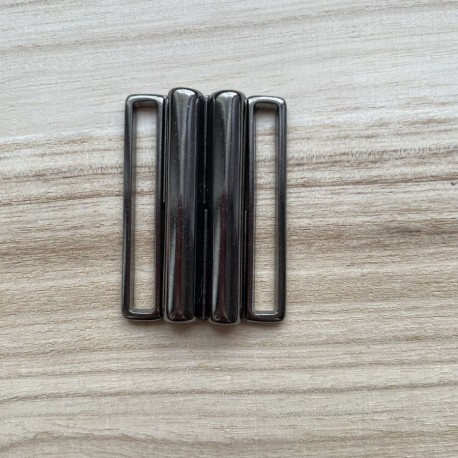 Boucle de ceinture en métal noir 4cm