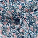 Tissu Coton Lucie Bleu x10cm