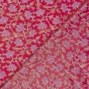 Tissu coton Batik Flowers Fuchsia x10cm