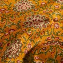 Tissu coton Batik Flowers Ocre x10cm