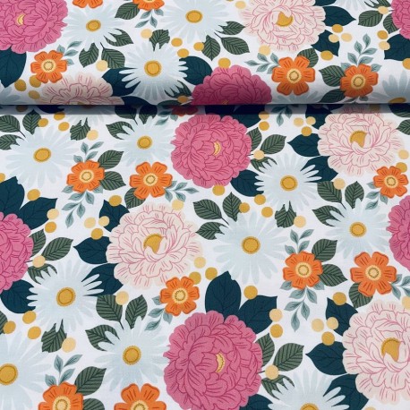 Tissu Coton Wild Flora x10cm