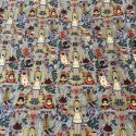 Tissu coton Rifle Paper Wonderland Bleu  x10cm