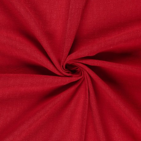 Lin délavé Rouge x10cm